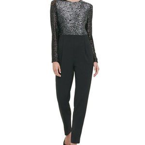 TOMMY HILFIGER Womens Black Long Sleeve Lined